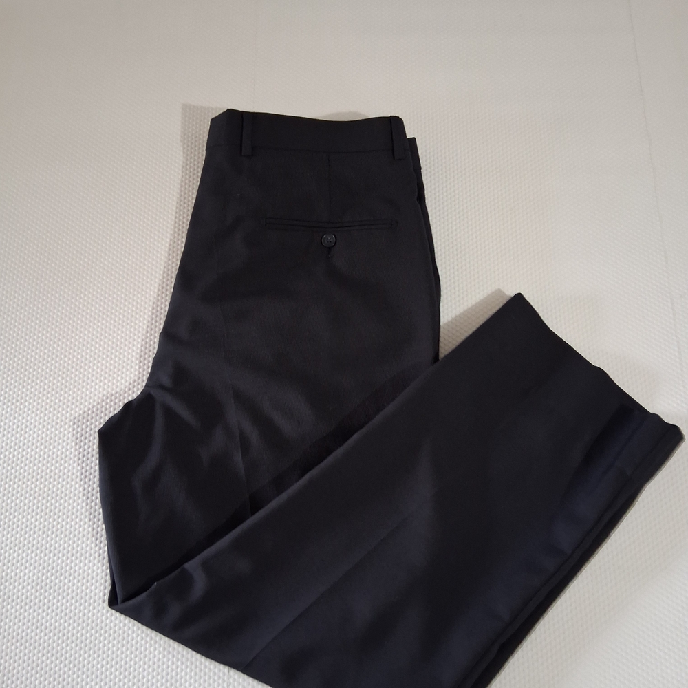 Bachrach Men's Dark Navy Blue Dress Pants